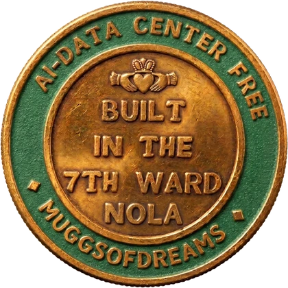 The MuggsOfDreams doubloon: AI-data center free, built in the 7th Ward, NOLA